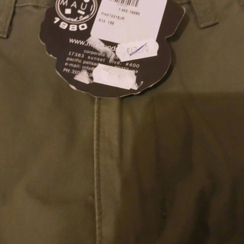 Maui and Sons pants new olive in various sizes