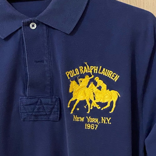 Ralph Lauren men's polo shirt like new, size S, blue