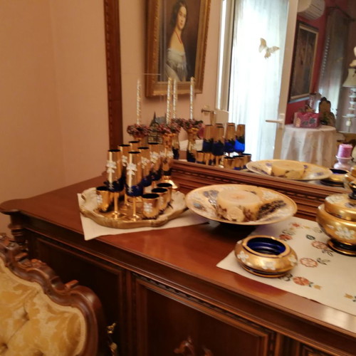 Buffet used walnut wood with handmade carvings