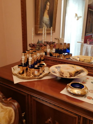 Buffet used walnut wood with handmade carvings