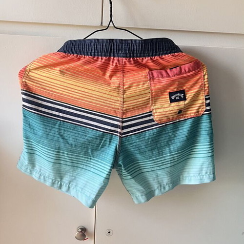 Billabong swim shorts size 12 used, multicolor