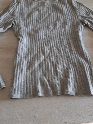 Rib turtleneck style blouse grey size S used