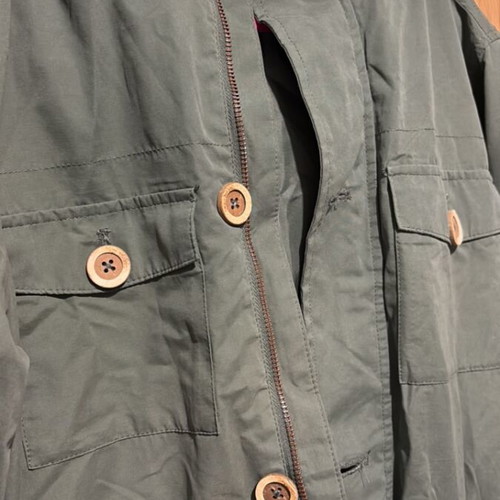 Parka jacket unisex for children aged 8-10, new, olive green