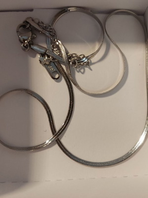 Αλυσίδα λαιμού ασημί καινούργια, αφόρετη