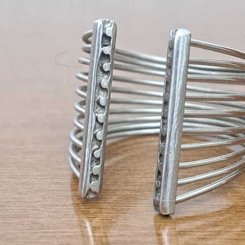 Silver 925 Ring Minimal Industrial Design like new