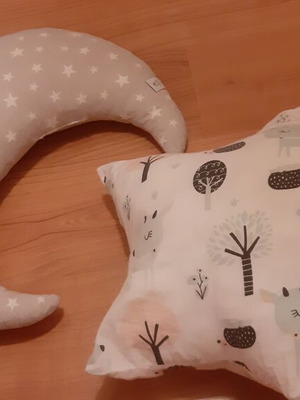 Children's pillows, star and moon shapes, I Am Unicorn