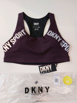 Γυναικείο αθλητικό μπουστάκι DKNY καινούργιο, μωβ, μέγεθος M