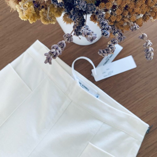 Ioanna Kourbela jeans new, ecru, high-waisted, fitted