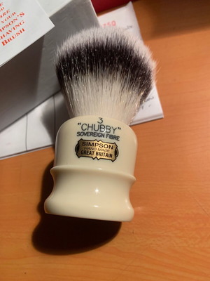 Simpson Chubby 3 Synthetic Brush LE King Charles III used