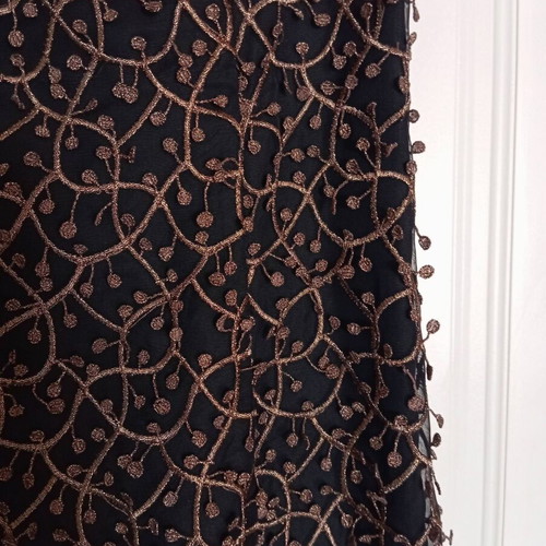 Vitsio Fashion evening dress with embroidered details and lace like new, size M
