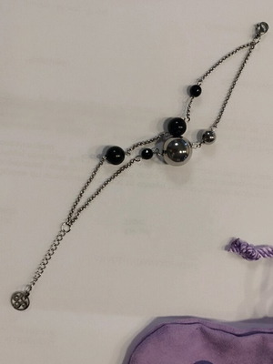 Oxette bracelet silver with black details like new