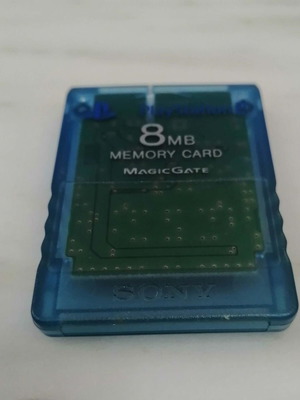 Sony PlayStation 2 Memory Card, genuine, translucent blue (Island Blue)