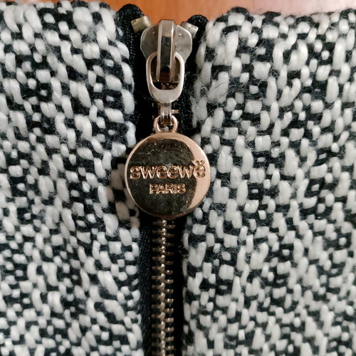 Sweewe dress with studs size s/m like new, black and white