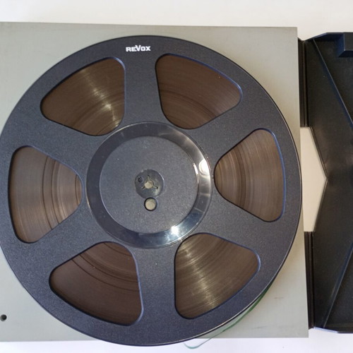 Revox original reel 10.5" with Agfa tape and Revox box used