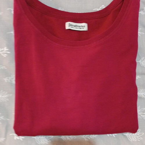 Stradivarius blouse like new, size S, burgundy with zippers