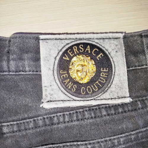 Denim shorts Versace Jeans Couture black size S like new