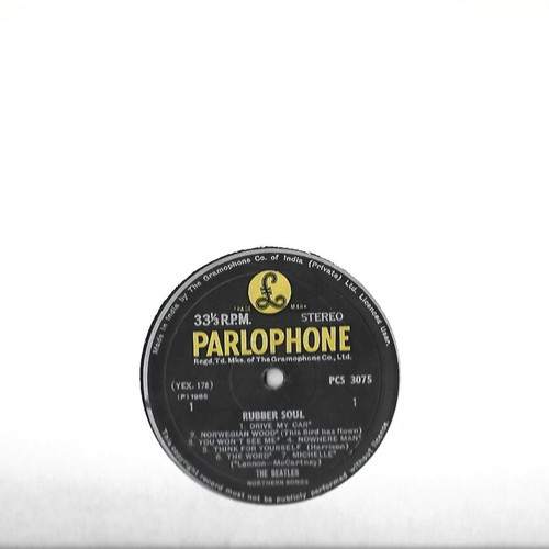 Beatles Rubber Soul rare stereo India LP used