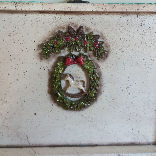 Christmas box handmade wooden new 29×21×8 cm