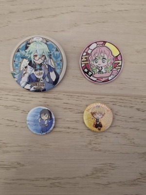 Anime Can Badges Καινούργια, πολύχρωμα, διάφοροι χαρακτήρες