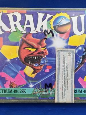 Krakout Spectrum cassette used, 1987 Gremlin game