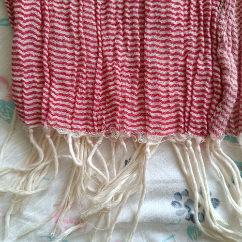 Scarf Achilleas Accessories like new, white and red