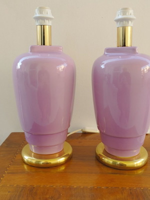 Table lamps like new, set of 2, without shades, E14 socket