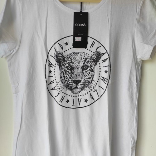 Colin's T-shirt women new, sizes small medium large, black and white
