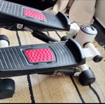 Step exercise machine used with step counter display