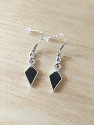 Boho earrings new with metal detail and steel hook