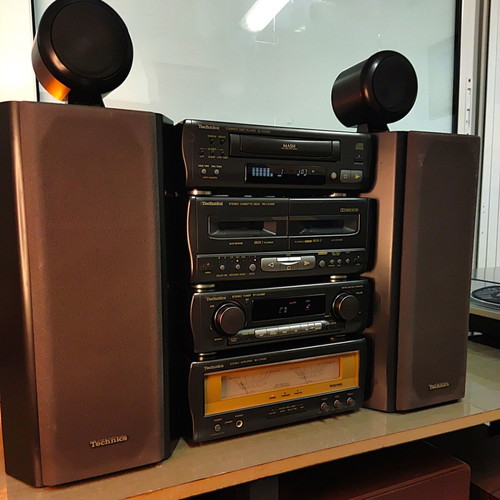 Technics SC-CA1080 / CA1060 Vintage Hi-Fi Component System used with speakers