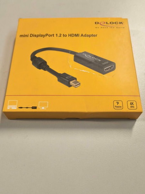 Delock 62613 αντάπτορας Mini DisplayPort 1.2 σε HDMI, 4K 30Hz