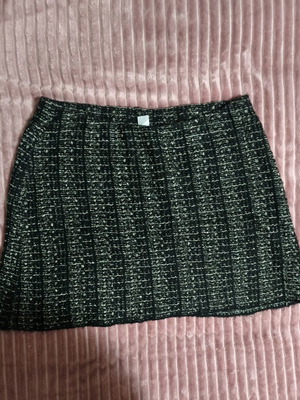 Mini knitted skirt H&M like new, black and grey