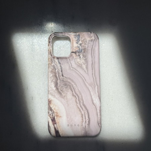 Burga iPhone 12mini case like new with purple gemstone design
