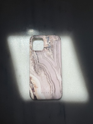 Burga iPhone 12mini case like new with purple gemstone design