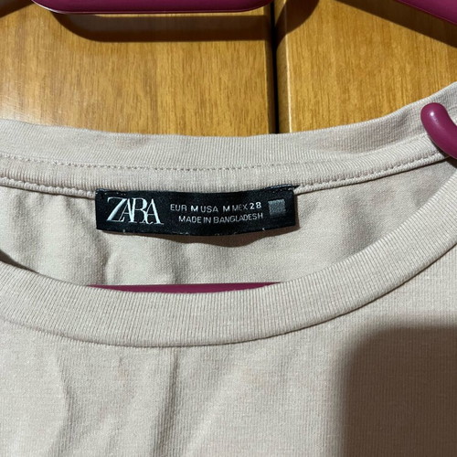 Zara basic crop top beige like new, size M
