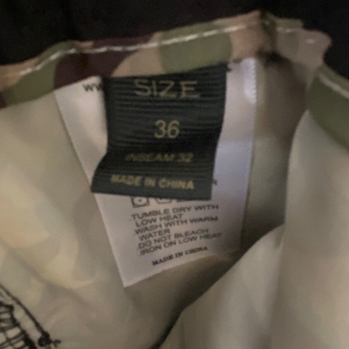 Military cargo pants new, size 36/32, black