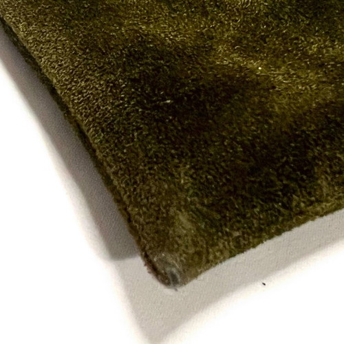 Paco Rabanne small suede green purse used