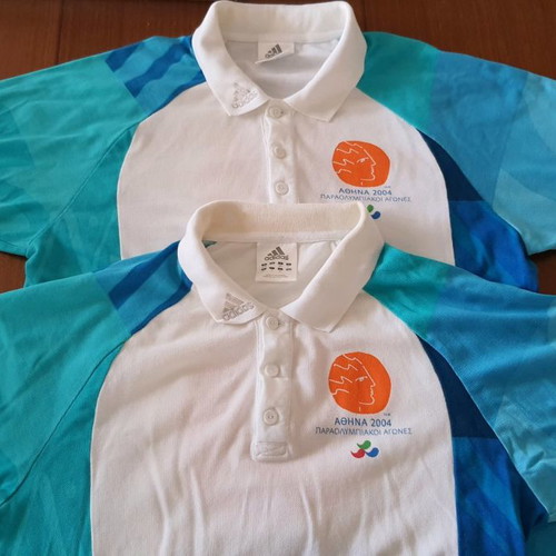 Athens 2004 Paralympic Games referee t-shirts used, size S, set of 2