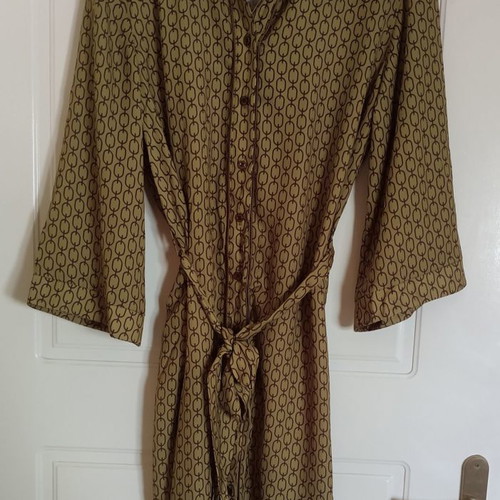 Helmi semizie new, green with detachable belt and 3/4 sleeve