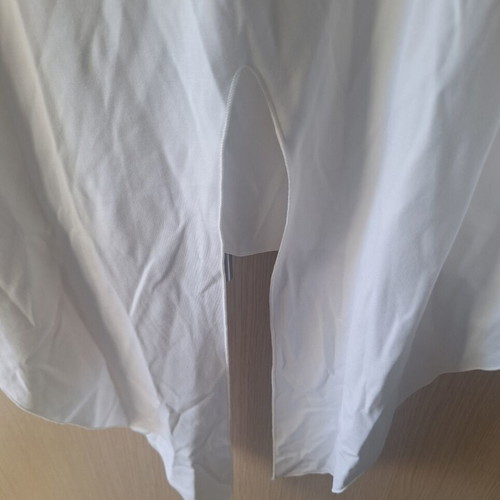 Tshirt with tie, new, white, one size up to 120 chest