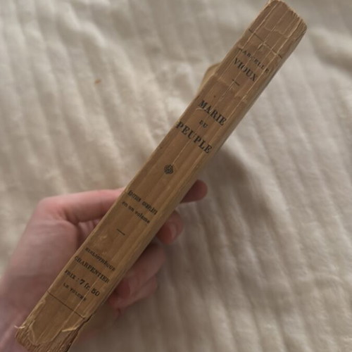 Marie-du-Peuple Marcelle Vioux French vintage book refurbished