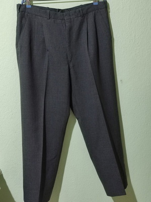 Men's classic pants, gray, size L XL