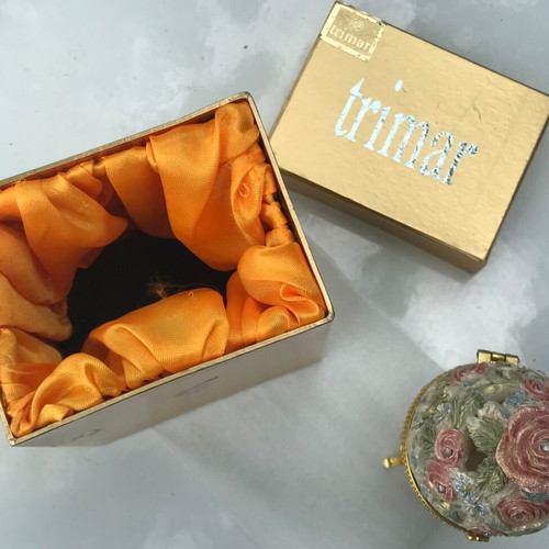 Faberge-style decorative egg used with floral design by Trimar