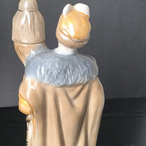 Russian porcelain bottle figurine of Bohdan Khmelnytsky like new