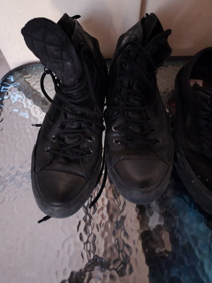Converse All Star δερμάτινα αθλητικά μεταχειρισμένα, νούμερο 44, μαύρα
