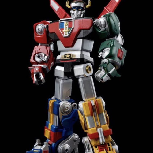 Threezero ROBO-DOU Voltron (Golion) figure like new, complete with accessories