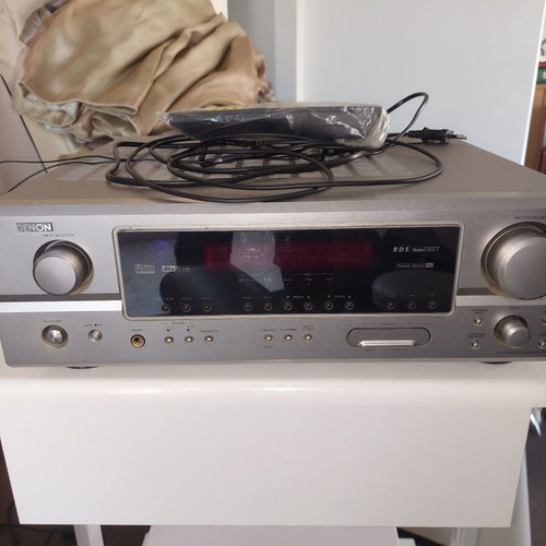 Denon radio amplifier with remote and woofer, no original speakers