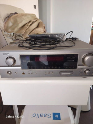 Denon radio amplifier with remote and woofer, no original speakers