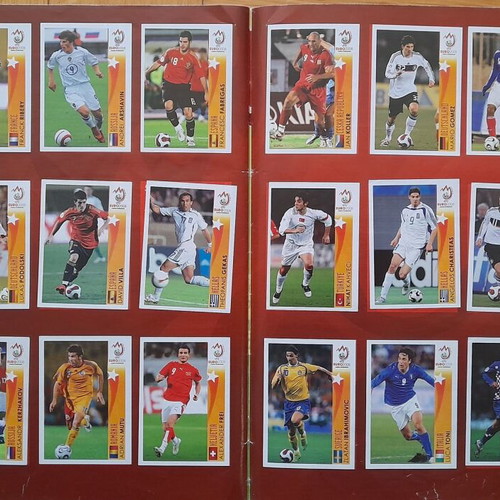Euro Austria-Switzerland 2008 sticker album used with 532 of 535 stickers