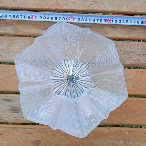Crystal bowl fruit bowl vintage unused